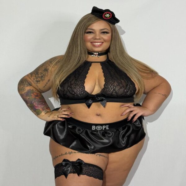 Fantasia Sexy Luxo Plus Size Bope Sensual