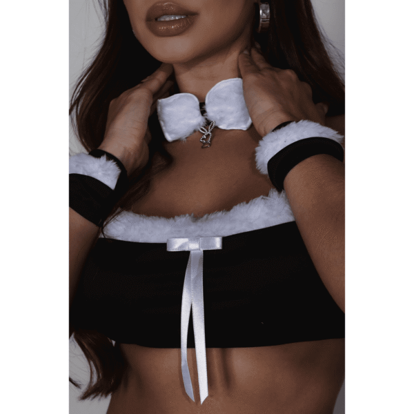Fantasia Sexy Luxo Coelhininha PlayBoy Sexy Preta - Imagem 2