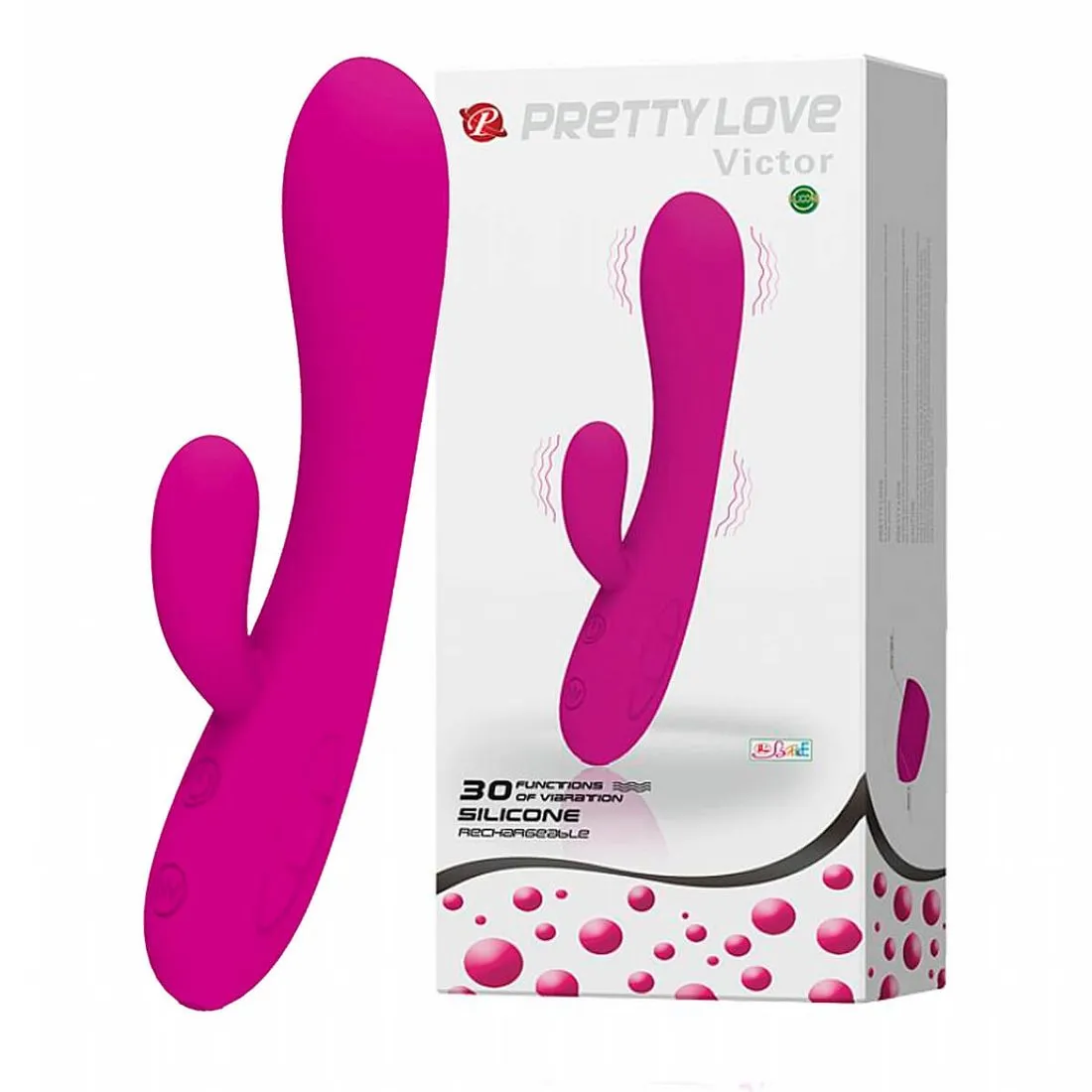 Vibrador Silicone Pretty Love Victor Recarregável