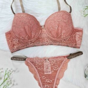 Conjunto de Bojo com Renda e Alça Animal Print - Marileia - Romance