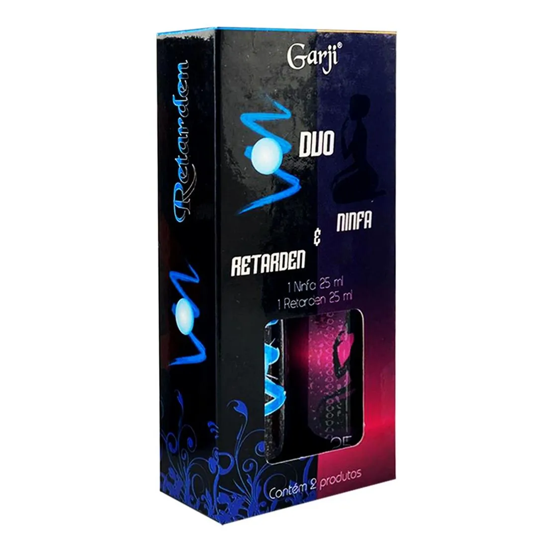 Duo Retarden e Ninfa Gel Retardante e Gel Adstringente Feminina 25ml Garji