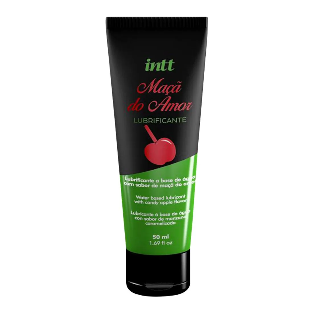 Lubrificante a Base de Água Sabor Maçã do Amor 50ml Intt