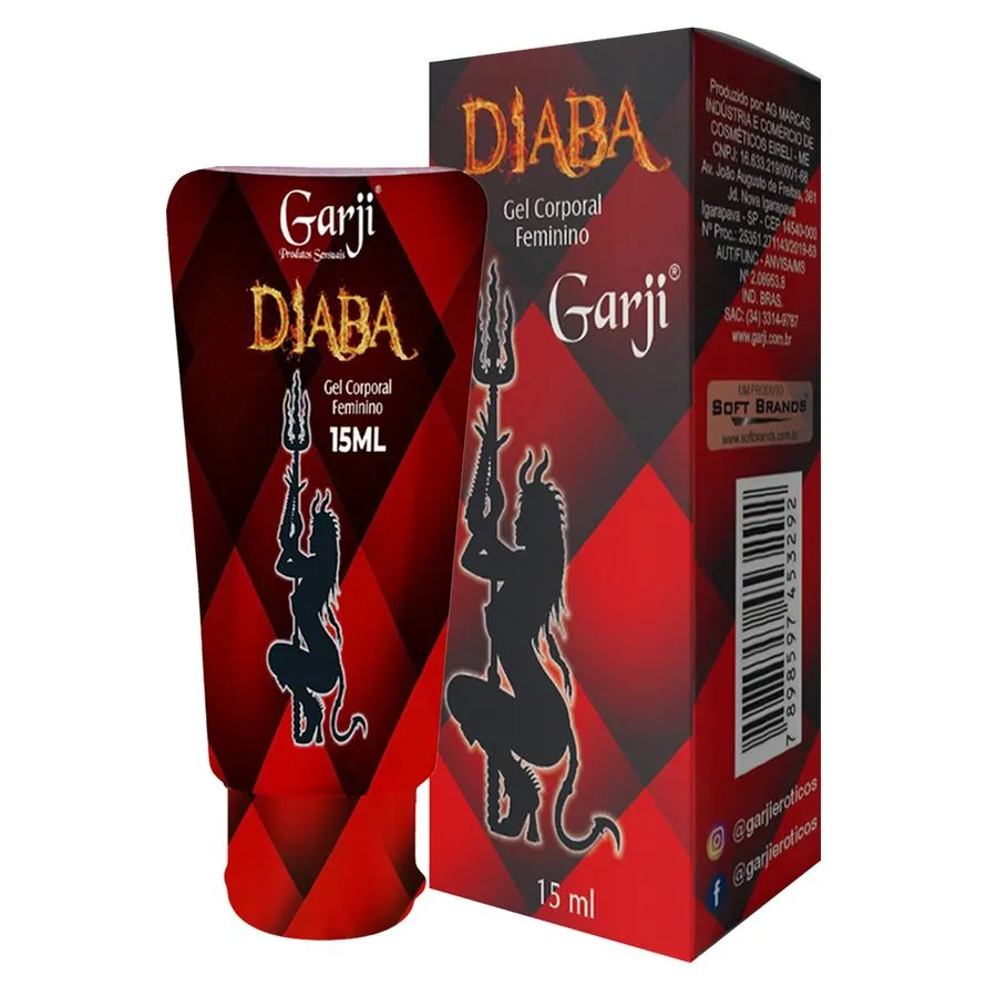 Diaba Gel de Massagem Corporal Feminina 15ml Garji