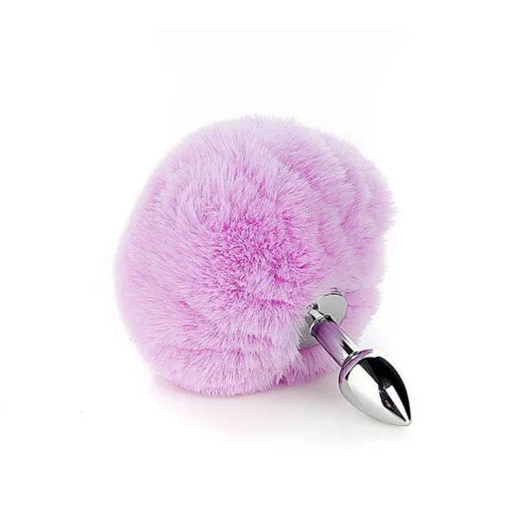 Kit Plug Anal Rabo de Coelho, Tiara de Orelha, Grampos para Mamilos e Gargantilha - Imagem 4