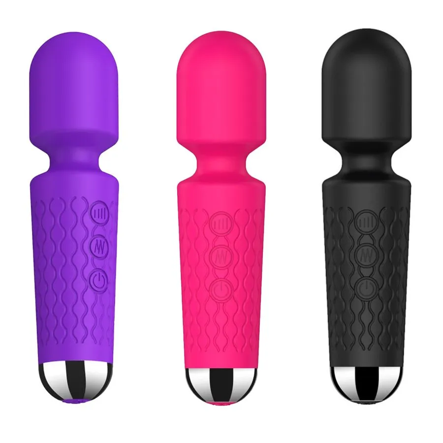 Mini Toy Vibrador Varinha Mágica com 20 Modos de Vibrações e 8 Níveis e Velocidade Vip Mix