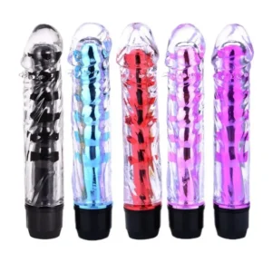 Vibrador Multivelocidade Translúcido com Glande Me Ame Sex Toys