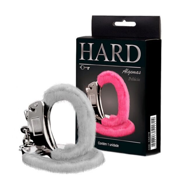 Algema Sensual Em Metal Com Pelúcia Hard - Imagem 4
