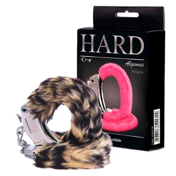 Algema Sensual Em Metal Com Pelúcia Hard - Imagem 3