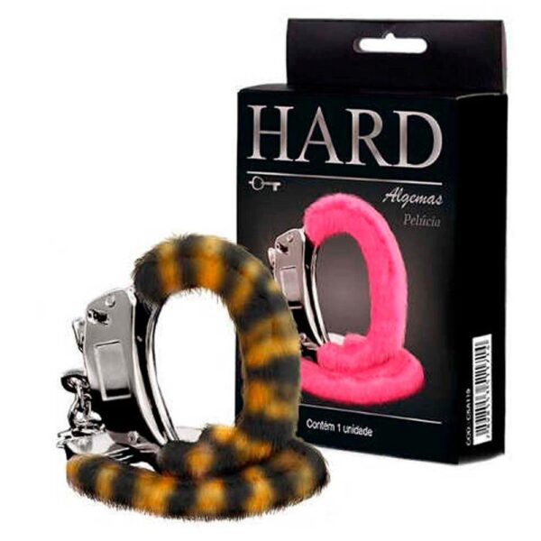 Algema Sensual Em Metal Com Pelúcia Hard - Imagem 2