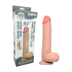 Lovetoy Prótese Realística Com Escroto E Ventosa 23,1 X 4 Cm