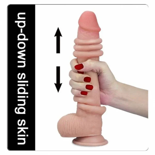 Lovetoy Prótese Realística Com Escroto E Ventosa 23,1 X 4 Cm - Imagem 2