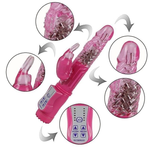 Vibrador Rotativo 36 Vibrações Com Rotação 360 Graus Recarregavel - Imagem 3